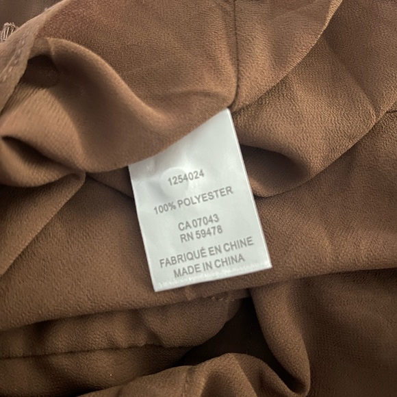 $189 House of Harlow 1960 Boho Long Sleeve Prairie Hi-Neck Ruffle Dress Sz 8 D9 - Picture 4 of 4